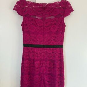 Adrianna Papell Fuchsia Lace Mini Dress - absolutely beautiful!!